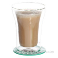 गर्मी प्रतिरोधी बोरोसिलिकेट डबल वॉल ग्लास कप